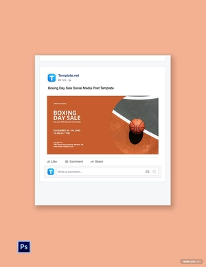 Boxing Day Sale Social Media Post Template