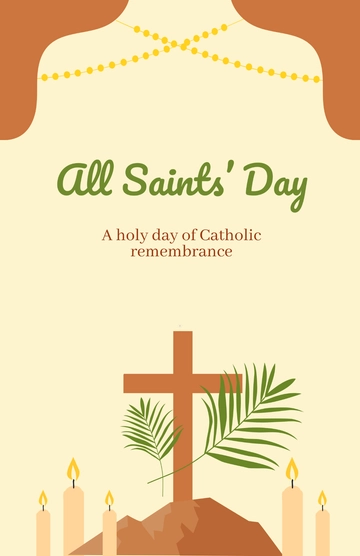 Free Catholic All Saints' Day Template to Edit Online