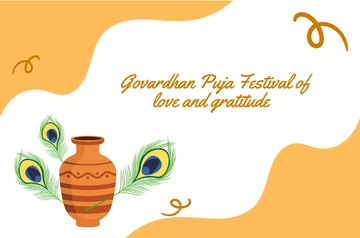 Free Aesthetic Graphics Govardhan Puja Template to Edit Online