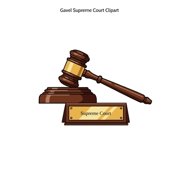Free Gavel Supreme Court Vector Clipart (PNG, SVG) to Edit Online