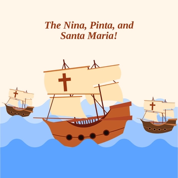 Free Kids Columbus Day Illustration Template to Edit Online