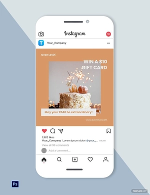Free New Year's Eve Instagram Post Template to Edit Online