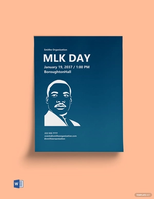 MLK Day Service Flyer Template