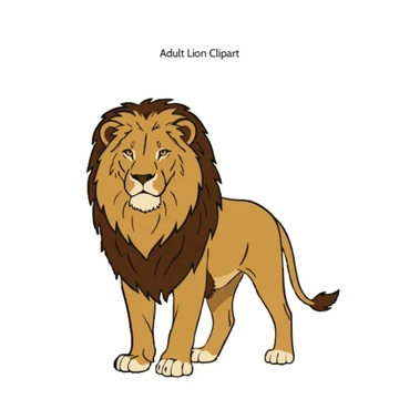 Free Adult Lion Vector Clipart (PNG, SVG) to Edit Online