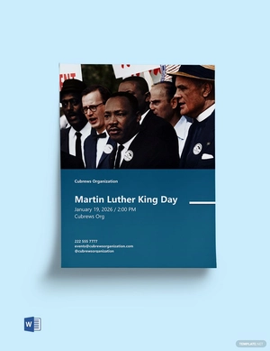 Martin Luther King Day Event Flyer Template