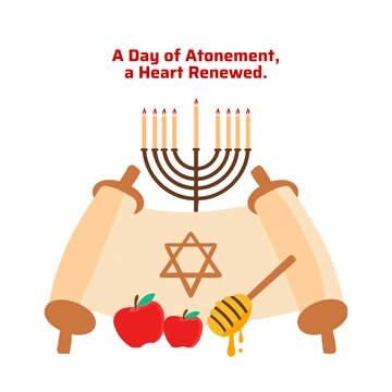 Free Yom Kippur Clipart Template to Edit Online