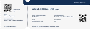 Free Reserved Seating Boarding Pass Ticket to Edit Online