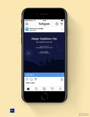 Happy Ephiphany Instagram Post Template