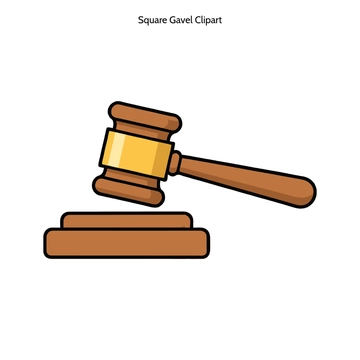 Free Square Gavel Vector Clipart (PNG, SVG) to Edit Online
