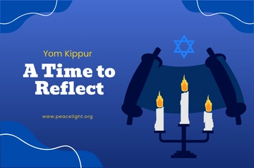 Free Simple Yom Kippur Banner Template to Edit Online