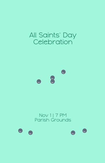 Free All Saints' Day Celebration Template to Edit Online