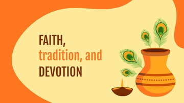 Free Govardhan Puja Typography Template to Edit Online