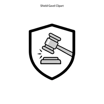 Free Shield Gavel Vector Clipart (PNG, SVG) to Edit Online