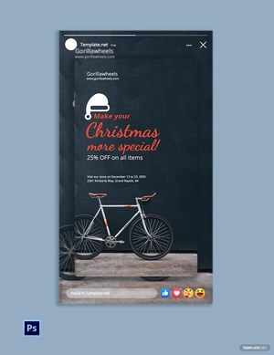 Christmas Facebook Story Template