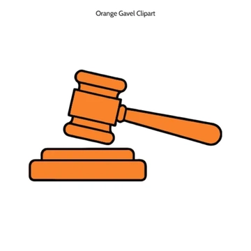 Free Orange Gavel Vector Clipart (PNG, SVG) to Edit Online