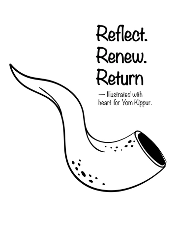 Free Hand Drawn Yom Kippur Template to Edit Online