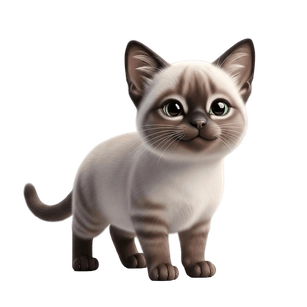 Free Aegean 3d Ink Drawing Cat Clipart Template to Edit Online