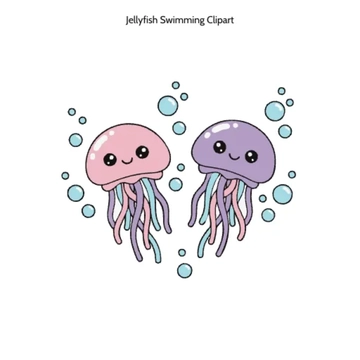Free Jellyfish Swimming Vector Clipart (PNG, SVG) to Edit Online