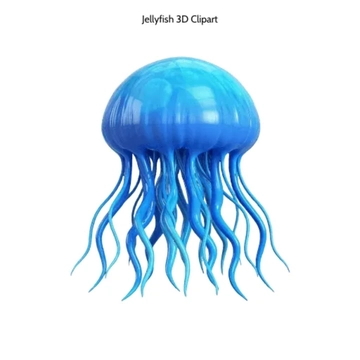 Free Jellyfish 3D Vector Clipart (PNG, SVG) to Edit Online
