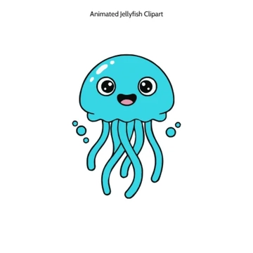 Free Animated Jellyfish Clipart (PNG, SVG) to Edit Online