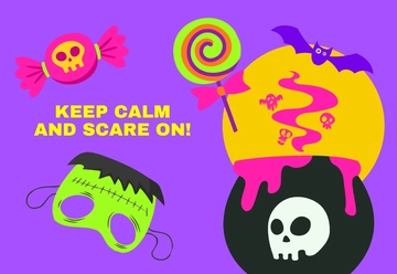 Free Colorful Halloween Background Template to Edit Online