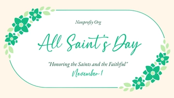 Free All Saints' Day Presentation Template to Edit Online