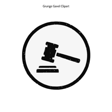 Free Grunge Gavel Symbol Clipart (PNG, SVG) to Edit Online