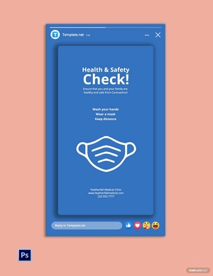 Health & Safety Facebook Story Template