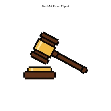 Free Pixel Art Gavel Vector Clipart (PNG, SVG) to Edit Online