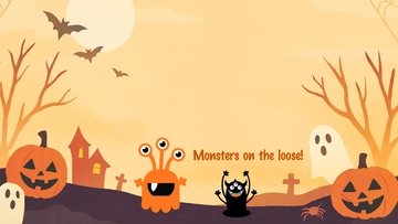 Free Halloween Presentation Background Template to Edit Online