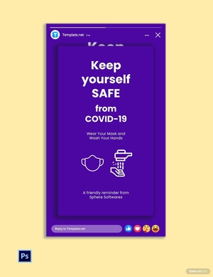Covid 19 Facebook Story Template