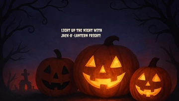 Free Jack-O'-Lanterns Halloween Background Template to Edit Online