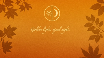 Autumnal Equinox Background Template to Download