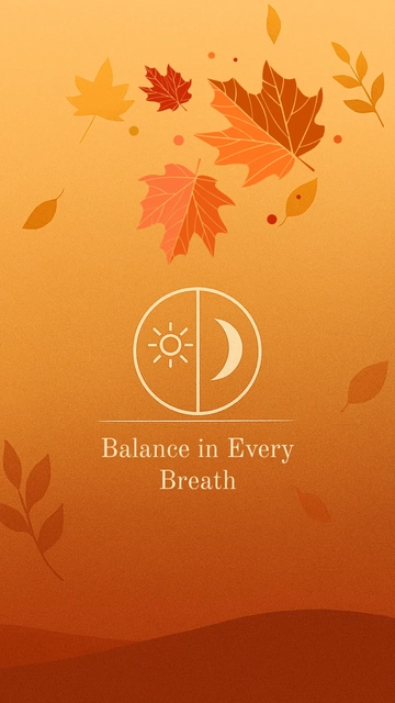Simple Autumnal Equinox Wallpaper Design Template to Download