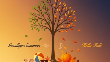 Autumnal Equinox Day Background Template