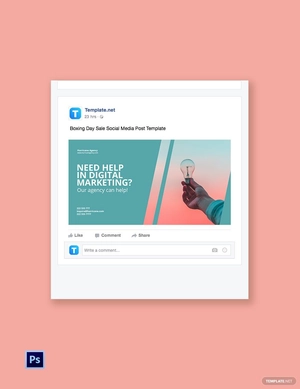 Digital Marketing Facebook Post Template