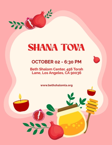 Free Shana Tova Rosh Hashanah Template to Edit Online