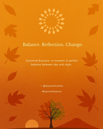 Free Autumnal Equinox Day Facebook Post Template to Edit Online
