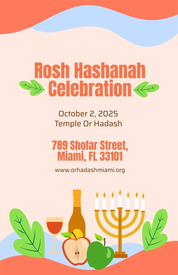Free Rosh Hashanah Celebration Template to Edit Online
