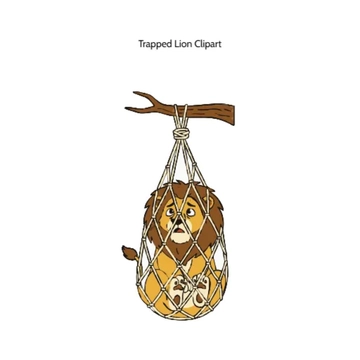 Free Trapped Lion Vector Clipart (PNG, SVG) to Edit Online