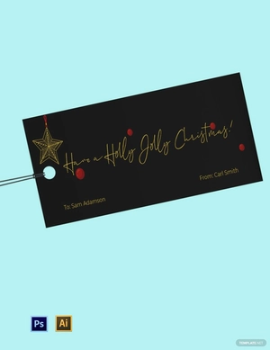 Christmas Tree Gift Tag Template