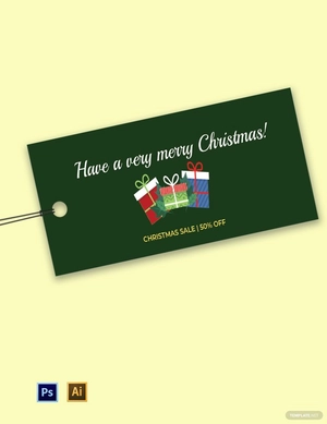 Christmas Price Tag Template