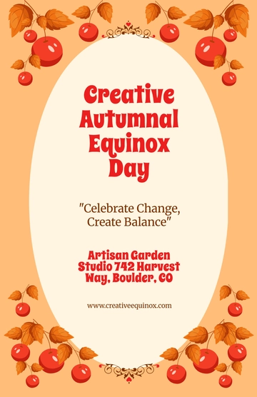Free Creative Autumnal Equinox Day Template to Edit Online