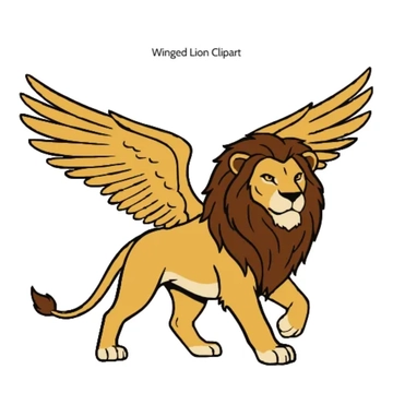 Free Winged Lion Vector Clipart (PNG, SVG) to Edit Online