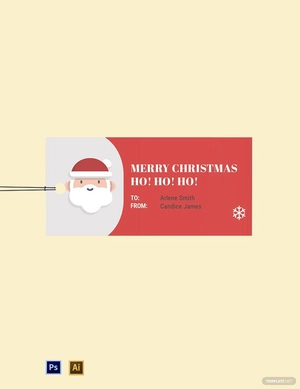 Santa Gift Tag Template