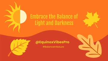 Free Autumnal Equinox Day Youtube Banner Template to Edit Online