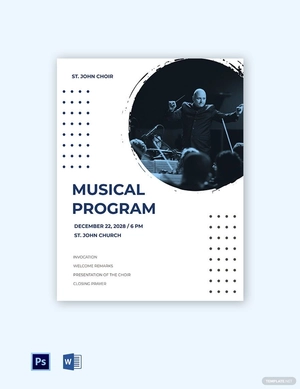 Church Musical Program Template