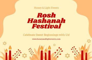 Free Rosh Hashanah Festival Template to Edit Online