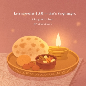 Free Karwa Chauth Sargi Whatsapp Post Template to Edit Online