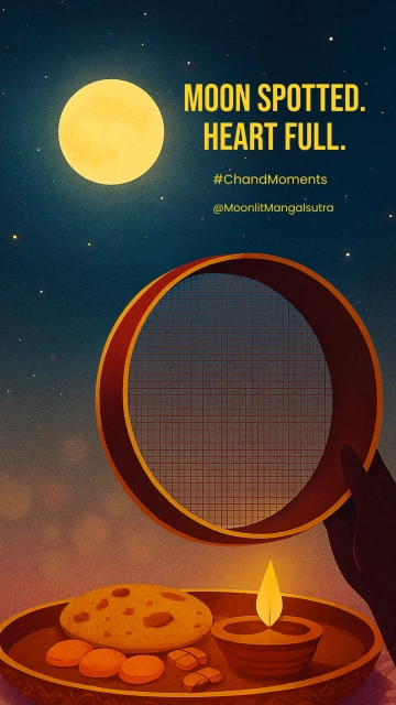 Free Karwa Chauth Chandra Darshan Instagram Story Template to Edit Online